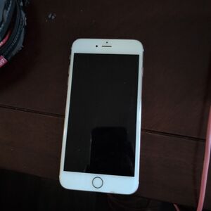 Apple iPhone White Front with Rose Gold Frame Smartphone